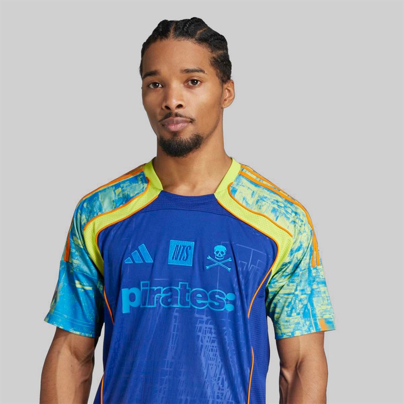 adidas Mens OP Orlando Pirates X NTS UBP Jersey Mystery Ink/Unity Orange/Bluebird/Semi Solar Yellow