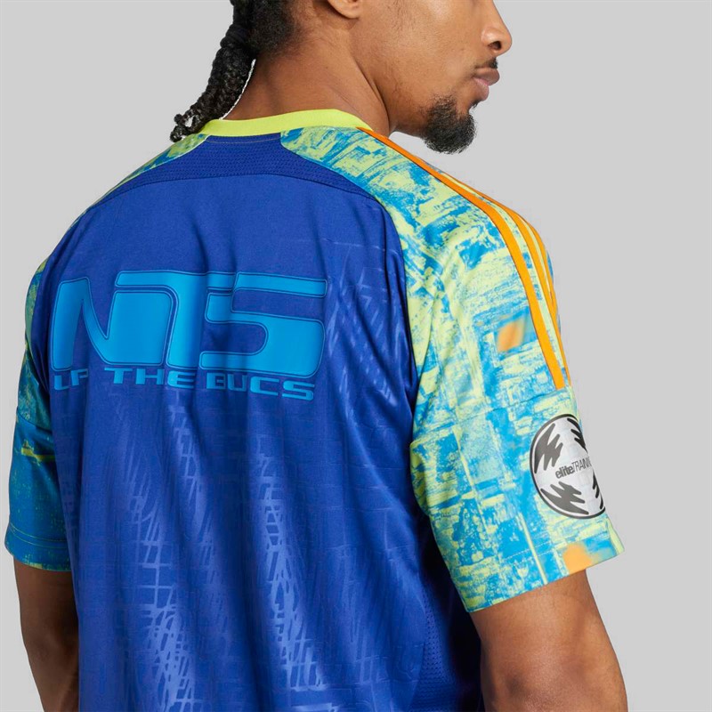 adidas Mens OP Orlando Pirates X NTS UBP Jersey Mystery Ink/Unity Orange/Bluebird/Semi Solar Yellow