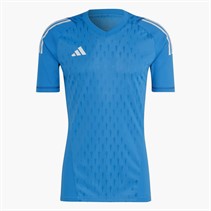 adidas Mens Tiro 23 Pro Short Sleeve Goalkeeper Jersey Blue Rush