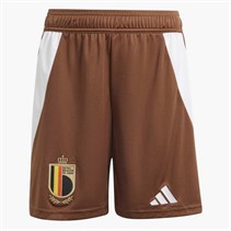 adidas Junior RBFA Belgium 2024 Away Shorts Preloved Brown