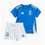 adidas Infant FIGC Italy 2024 Home Baby Kit Blue