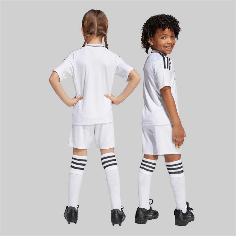 adidas Kids RMCF Real Madrid 24/25 Home Mini Kit White/White
