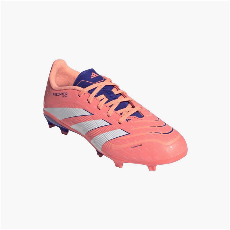 adidas Junior Predator League Coral Blaze Pack FG/MG Firm/Multi Ground Football Boots Signal Coral/Cloud White/Beam Orange