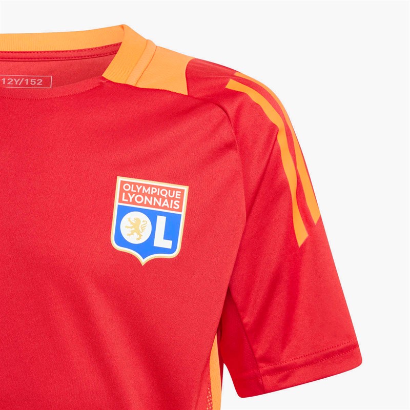 adidas Junior OL Olympique Lyonnais Training Jersey Team Power Red