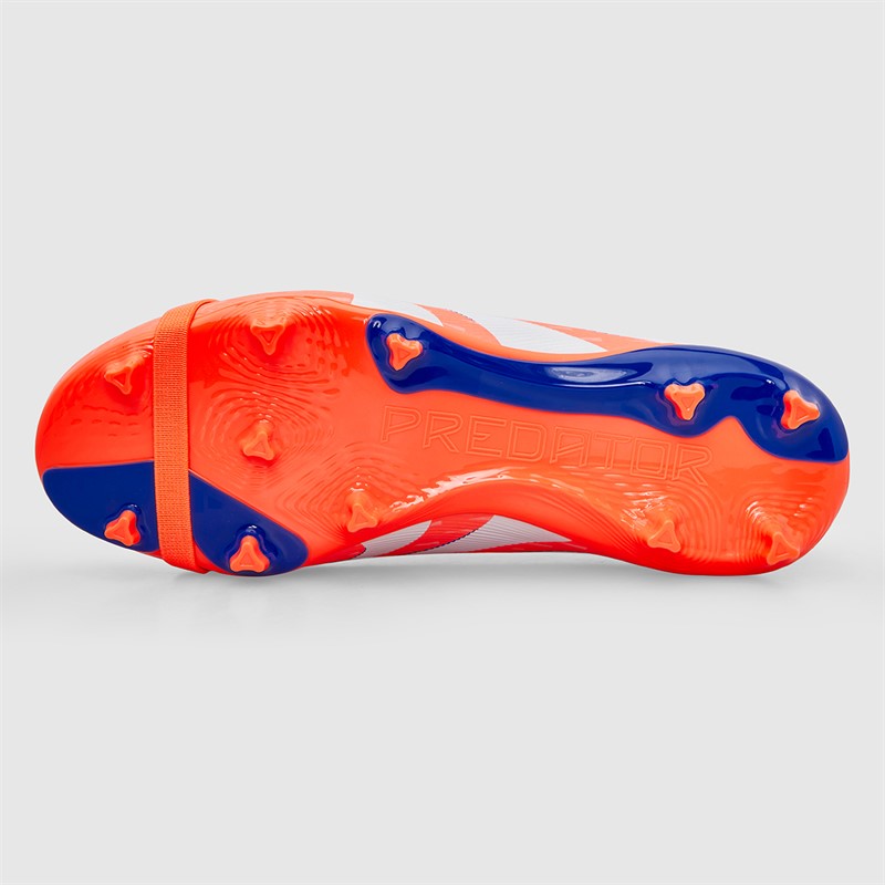 adidas Junior Predator League Fold-Over Tongue Coral Blaze Pk FG/MG Firm/Multi Ground Football Boots Signal Coral/Cloud White/Beam Orange