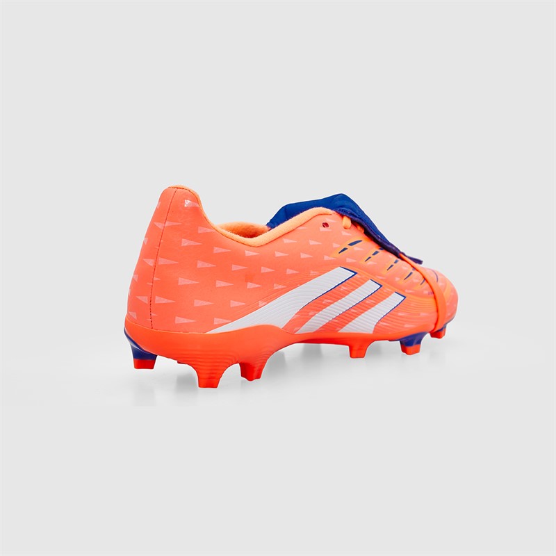 adidas Junior Predator League Fold-Over Tongue Coral Blaze Pk FG/MG Firm/Multi Ground Football Boots Signal Coral/Cloud White/Beam Orange