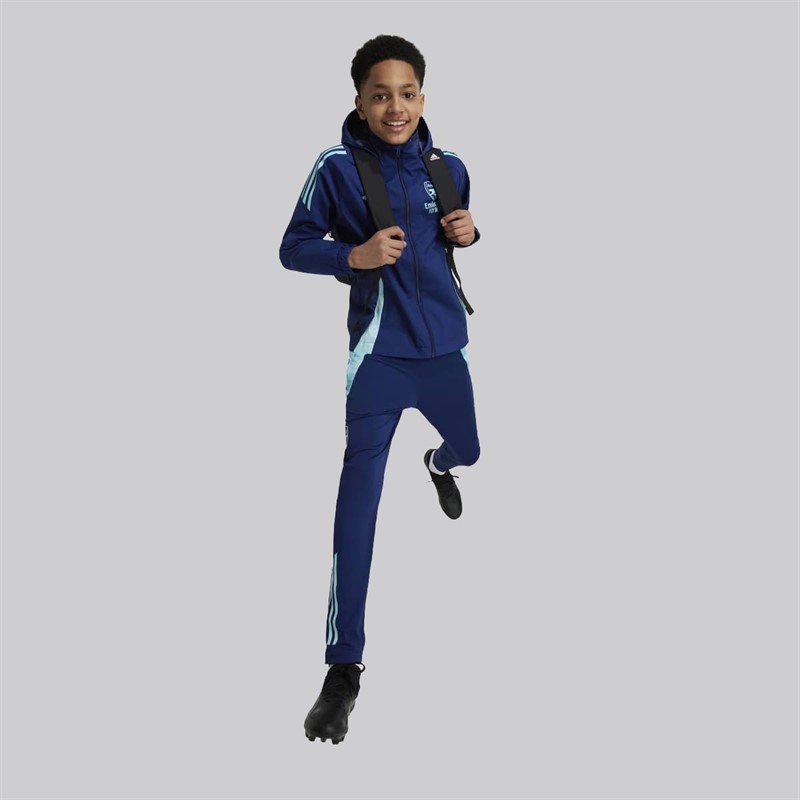 adidas Junior Boys AFC Arsenal FC 24/25 Tiro 24 All Weather Jacket Night Sky