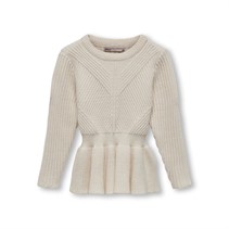 KIDS ONLY Piger Childrens Kmgkatia Peplum CP Trøjer Ecru