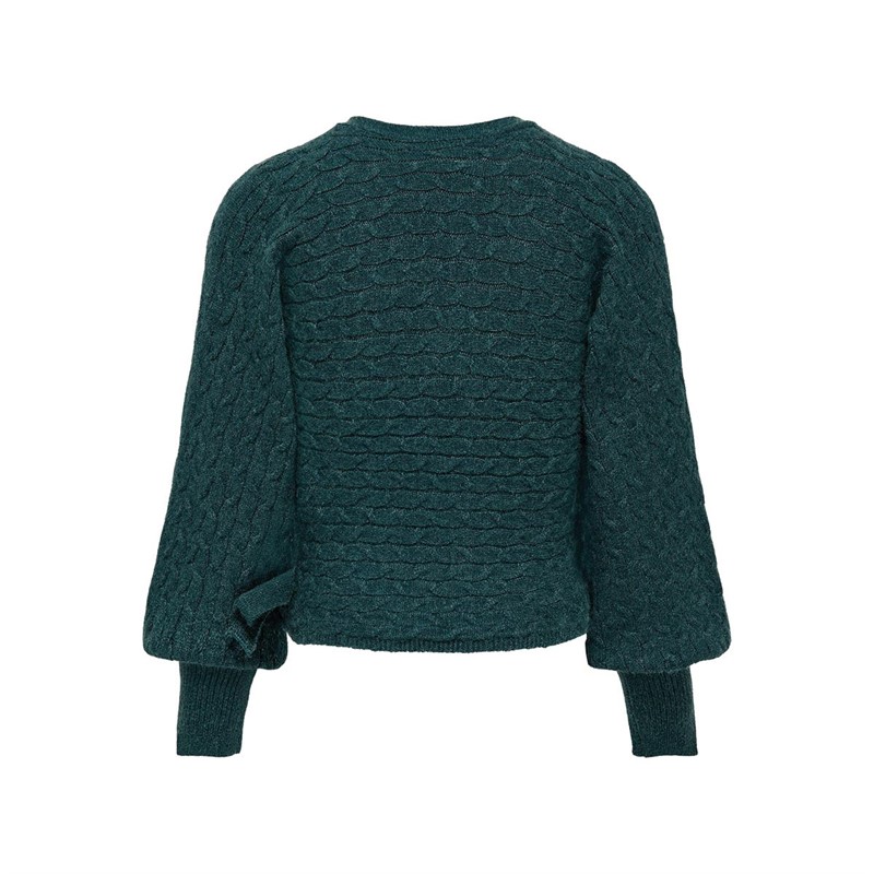 KIDS ONLY Pulls Kogkatia Wrap Pullover CP KNT Fille Sarcelle Foncé