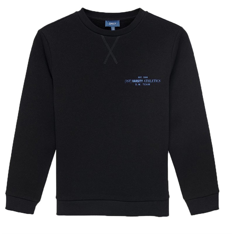 KIDS ONLY Drenge Kobnate Print O-neck Swt Sweatshirts Sort