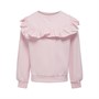 KIDS ONLY Dziewczęce Kogofelia Frill O-Neck Bo Bluzy Sportowe Blady Różowy