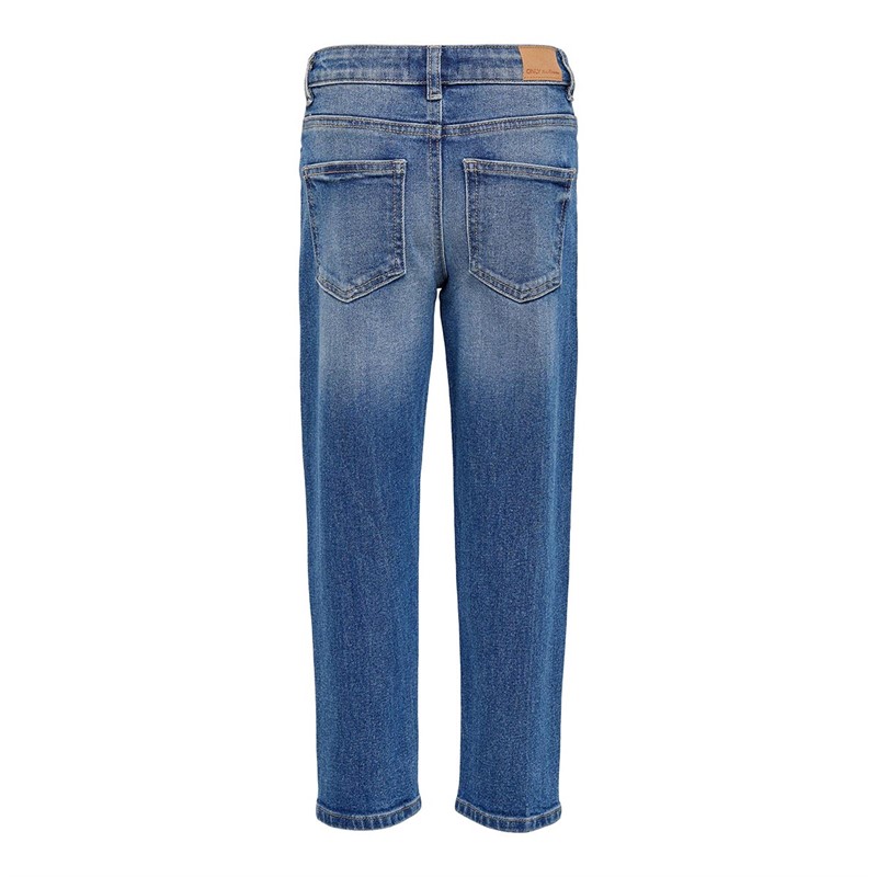 KIDS ONLY Junior Dżinsy Proste Nogawki Mid Niebieski