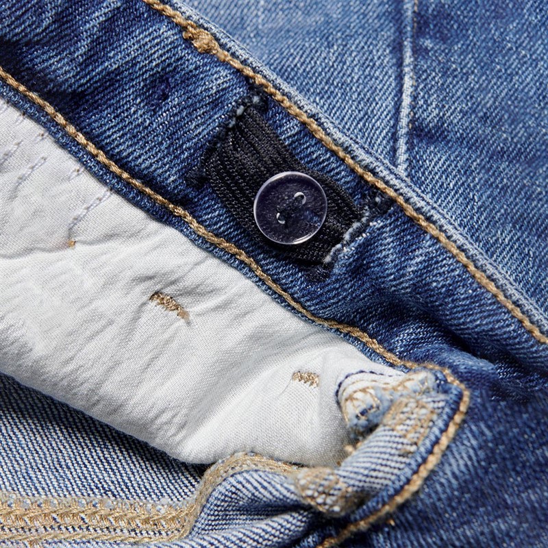 KIDS ONLY Junior Dżinsy Proste Nogawki Mid Niebieski