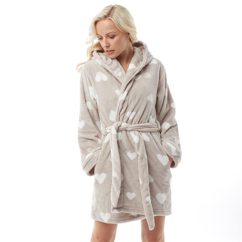 Buy Bedroom Athletics Womens Kerry Hearts Hooded Robe Windchime