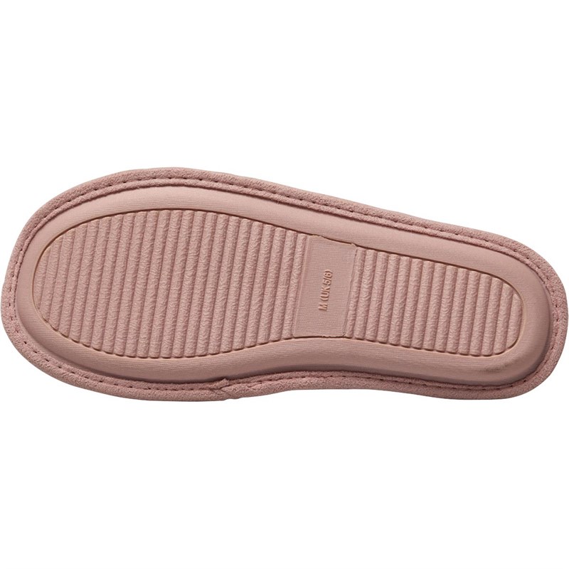 Bedroom Athletics Womens Danni Chenille Mule Slippers Light Pink