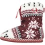 Bedroom Athletics Womens Sherpa Fleece Slipper Boots Warm Red