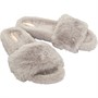Bedroom Athletics Womens Amaia Vegan Faux Fur Slide Slippers Aquarelle