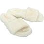Bedroom Athletics Womens Amaia Vegan Faux Fur Slide Slippers Cream
