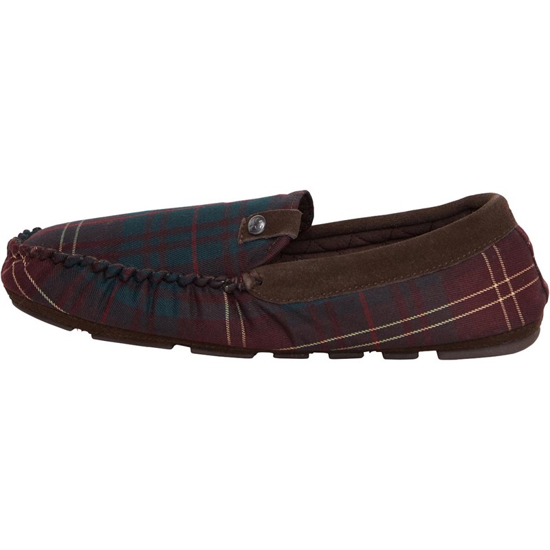 Bedroom Athletics Mens Benedict Moccasin Slippers Forest Check