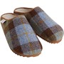 Bedroom Athletics Mens Archie Harris Tweed Slippers Chocolate/Green Check