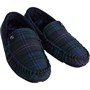 Bedroom Athletics Mens Benedict Moccasin Slippers Navy Check