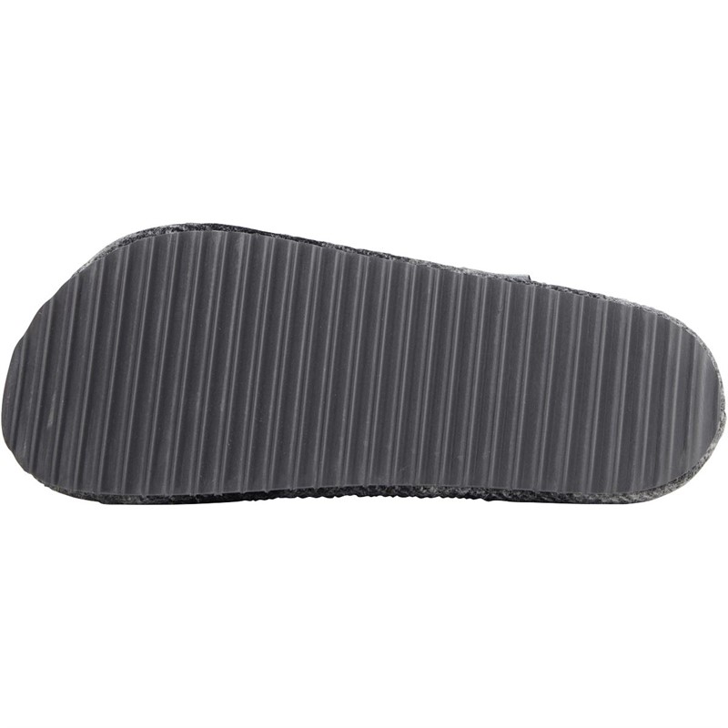 Bedroom Athletics Mens Archie Harris Tweed Slippers Grey/Black Tartan Check