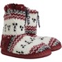 Bedroom Athletics Kids Bellamy Fairisle Sherpa Fleece Slipper Boots Red