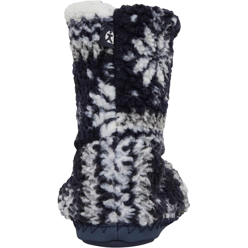 Buy Bedroom Athletics Kids Bellamy Fairisle Sherpa Fleece Slipper Boots ...