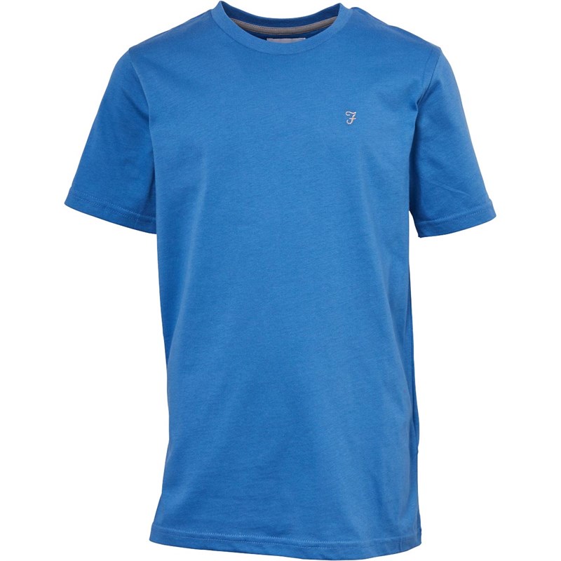 Farah Jeans Junior Denny Short Sleeve T-Shirt Bright Cobalt