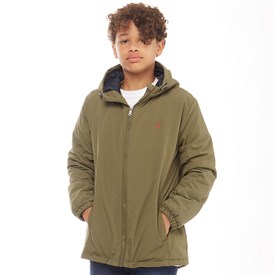 Farah Jeans Jongens Nylon Jas Donkerkaki farah jeans kopen in de aanbieding