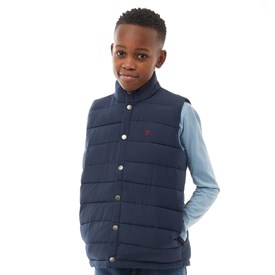 Farah Jeans Jongens Puffer Bodywarmer Marineblauw farah jeans kopen in de aanbieding