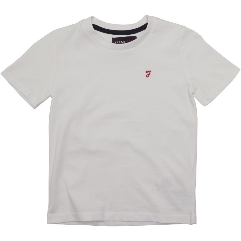 farah white short sleeve shirt