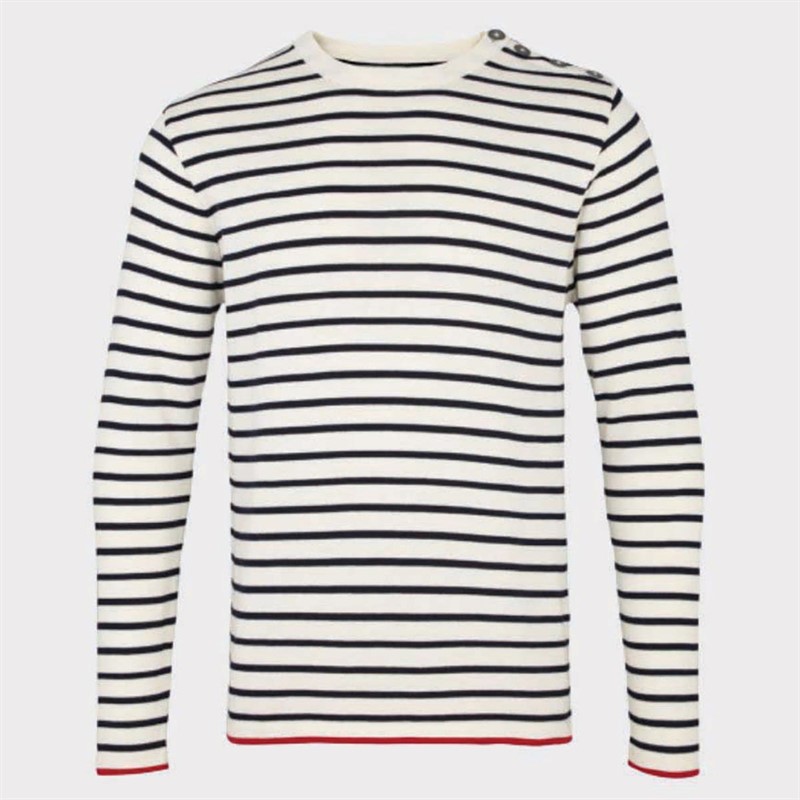Kronstadt Heren Oscar Crew Neck jumpers Gebroken Wit