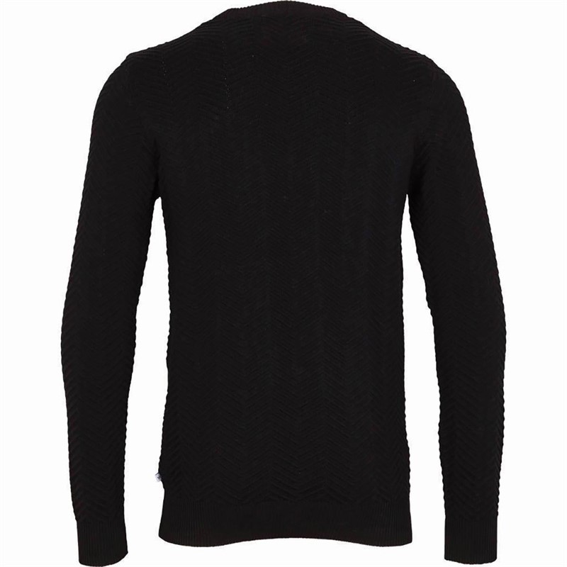 Kronstadt Heren Carlo Crew Neck jumpers Zwart