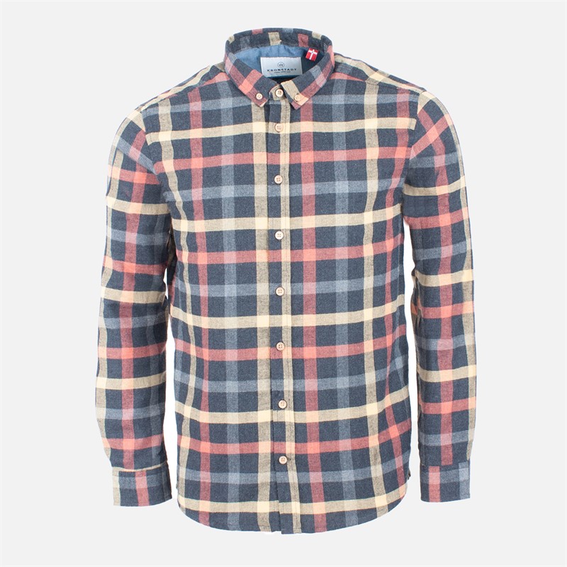 Kronstadt Chemise à carreaux Johan Homme Pale Banana