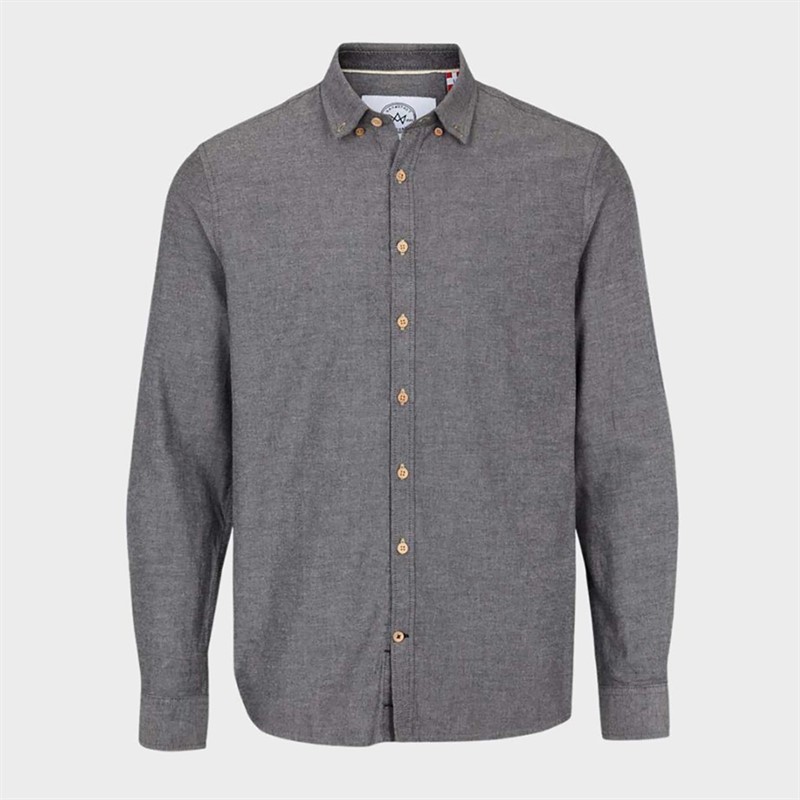 Kronstadt Herren Johan Diego Baumwoll Hemd Grey Mix