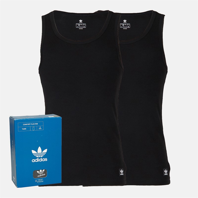 adidas Originals Gilets Homme Confort Côtelé Coton Pacquet Double Noir