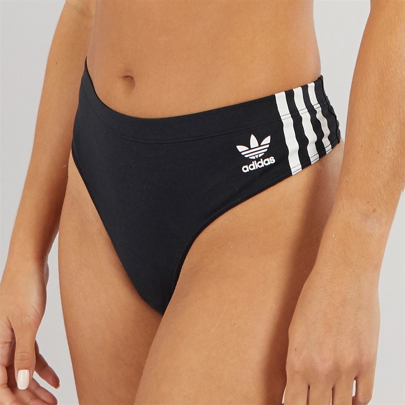 adidas Originals Damen Adicolor Comfort Flex Baumwolle Tanga Schwarz