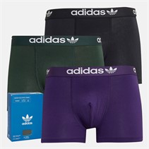 adidas Originals Herre Comfort Flex 3 Striber Tre Pak Underbukser Lilla/Navy/Grøn
