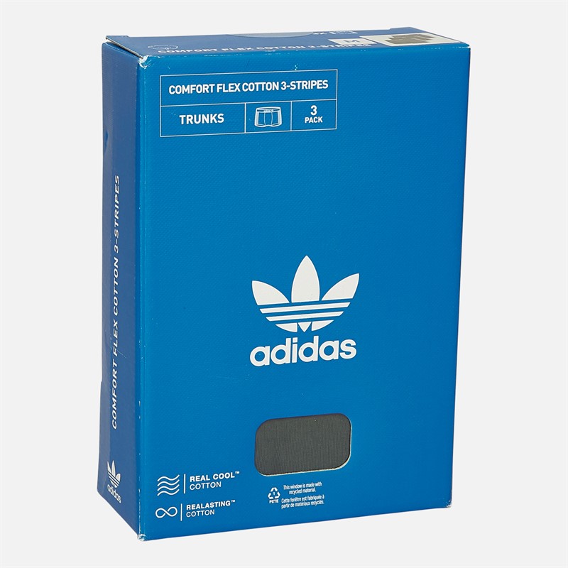adidas Originals Heren Comfort Flex 3 Strepen Set van 3 Boxershort Paars / Marineblauw / Groen