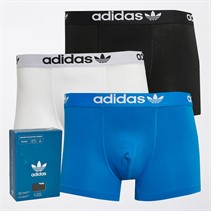 adidas Originals Herre Komfort Flex 3 Striber Tre Pak Underbukser Sort / Blå / Hvid