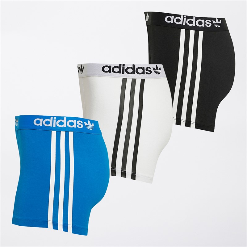adidas Originals Heren Comfort Flex 3 Strepen Drie Pack Boxers Zwart/Blauw/Wit