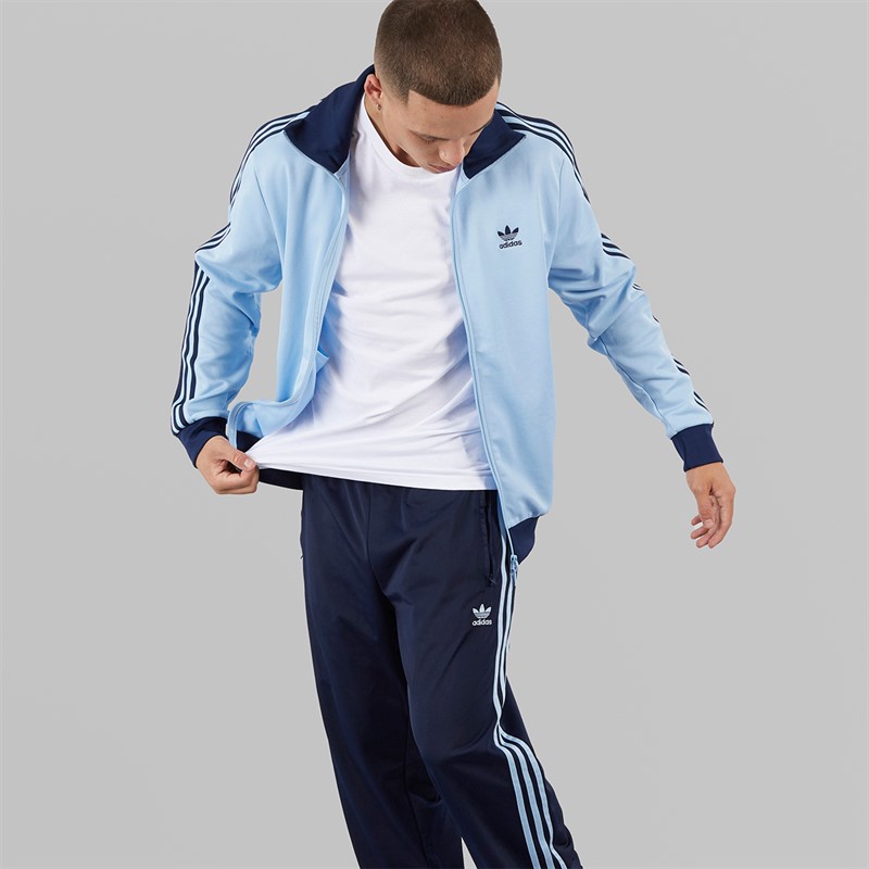 adidas Originals Mens Adicolor Classics Beckenbauer Track Top Clear Sky/Night Indigo