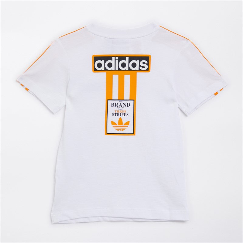 adidas Originals Infant Adibreak T-Shirt And Shorts Set White/Legacy Tea