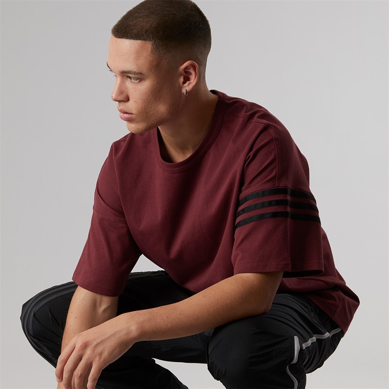 adidas Originals Mens Adicolor Neuclassics T-Shirt Shadow Red