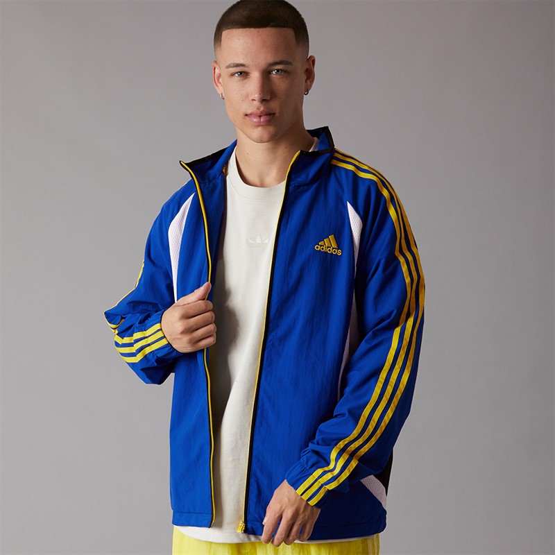 adidas Originals Mens Climacool Track Top Royal Blue/White/Black/Yellow