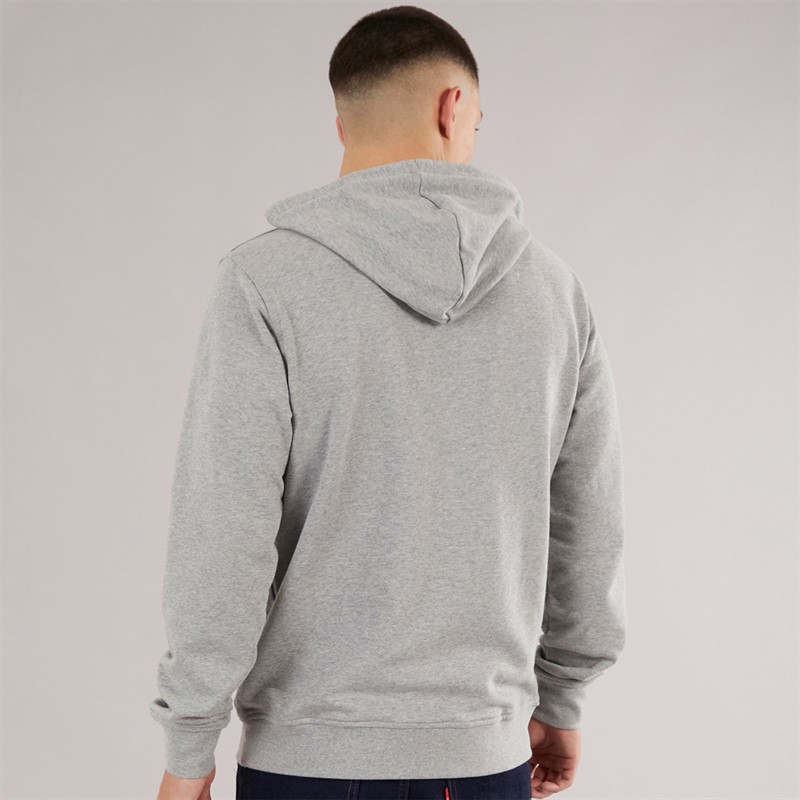 adidas Originals Mens Trefoil Essentials Hoodie Medium Grey Heather