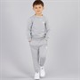 adidas Originals Boys Trefoil Crew Sweatshirt And Joggers Set Medium Grey Heather