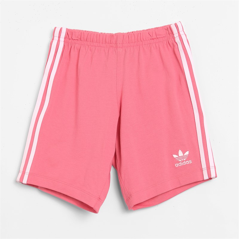 adidas Originals Infant Girls Adicolor Trefoil Graphic T-Shirt And Shorts Set Rose Tone/White