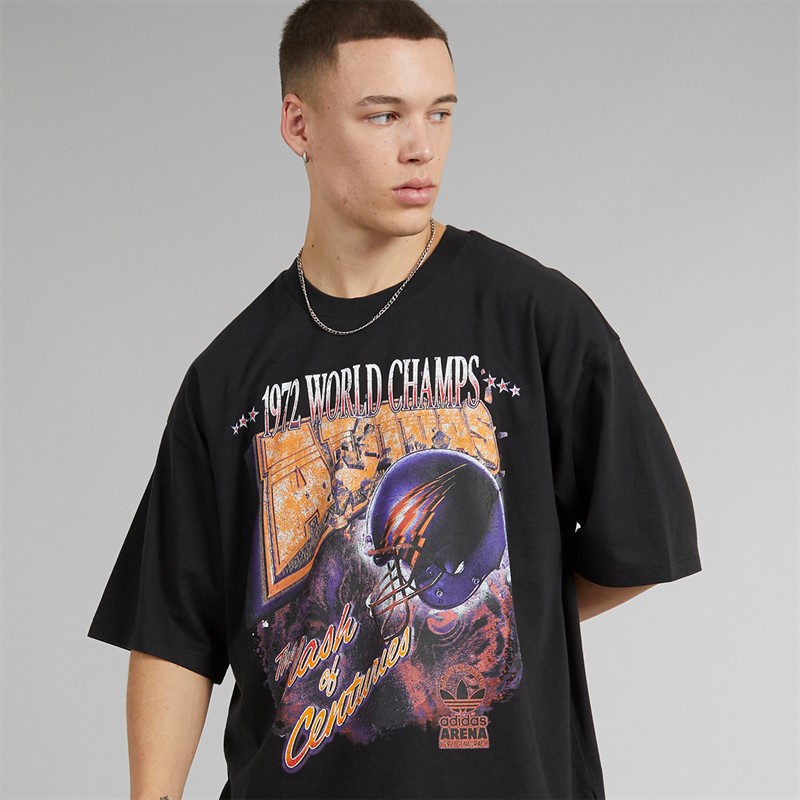 adidas Originals Mens Adilenium Season 3 Fan Graphic T-Shirt Black